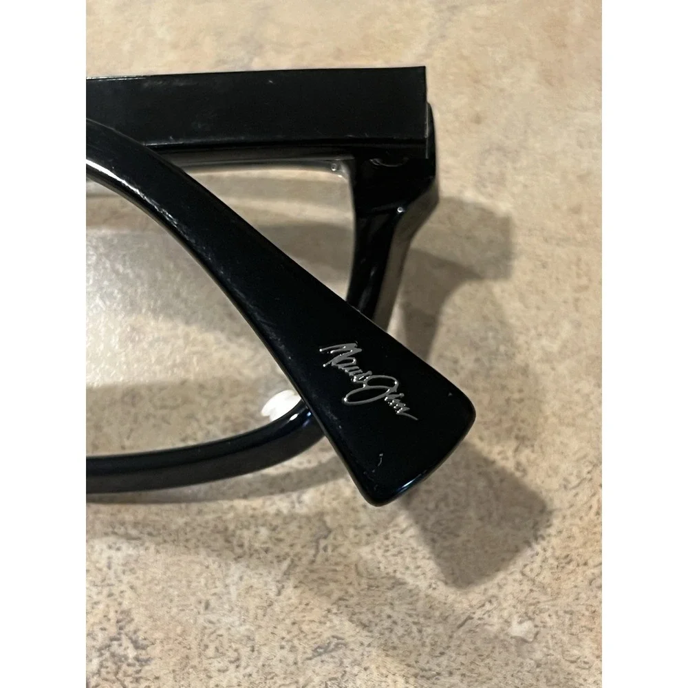 Maui Jim Eyeglasses Frames MJO2204-02 Black Rectangular Full Rim 53-17-143